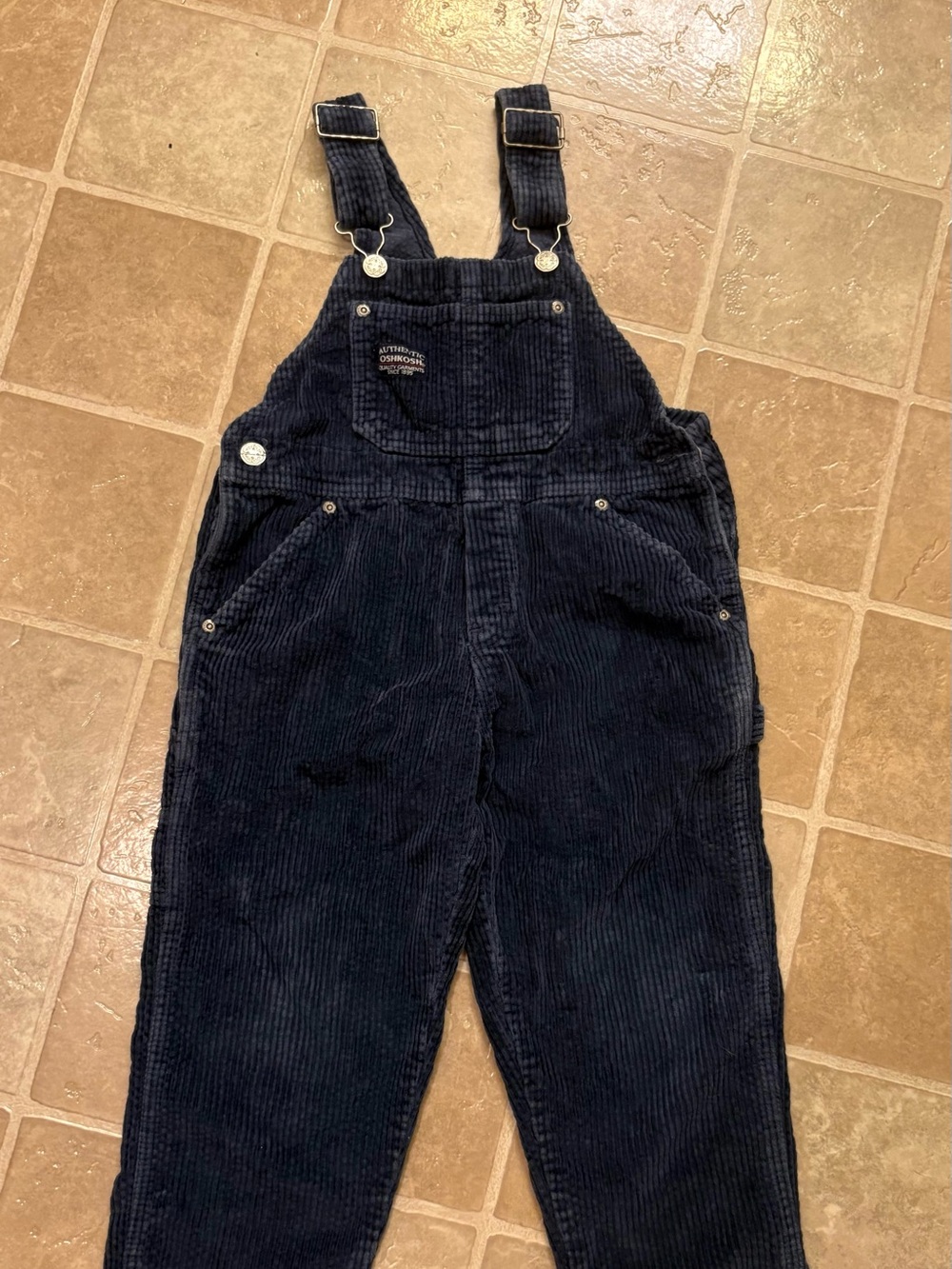 OshKosh B'gosh Dark Blue Corduroy Overalls for Kids